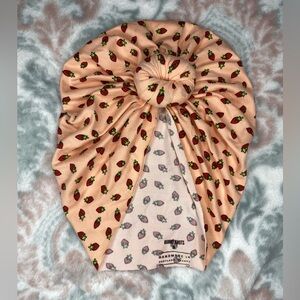 Charming Strawberry Patterned Kids Turban